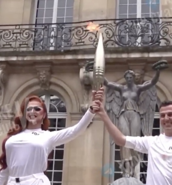 The Olympic flame arrives in Paris
